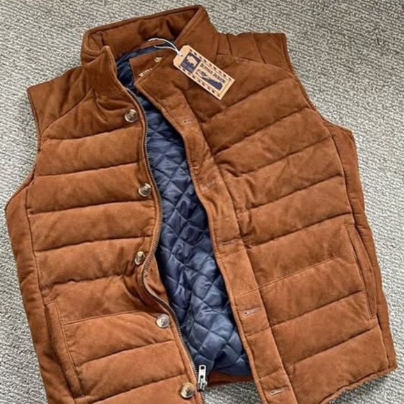 Buffalo Jackson Suede Leather Vest - Picture 1 of 4